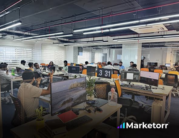 Marketorr digital marketing team at work