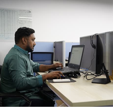 SkyTech team member at work