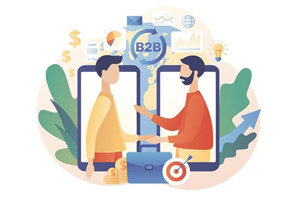 B2B business tiny businessmen